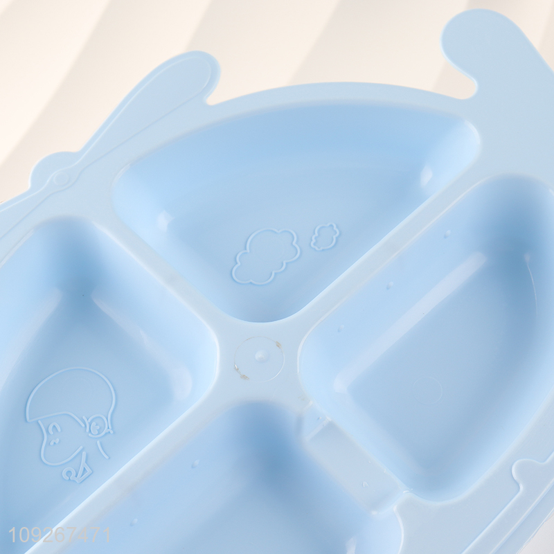 Latest products cartoon plastic dinner plate water bottle set for household