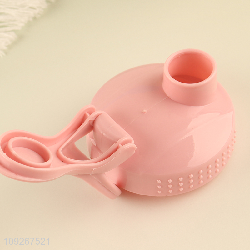 Factory direct sale pink cartoon kids dinner plate water bottle set wholesale