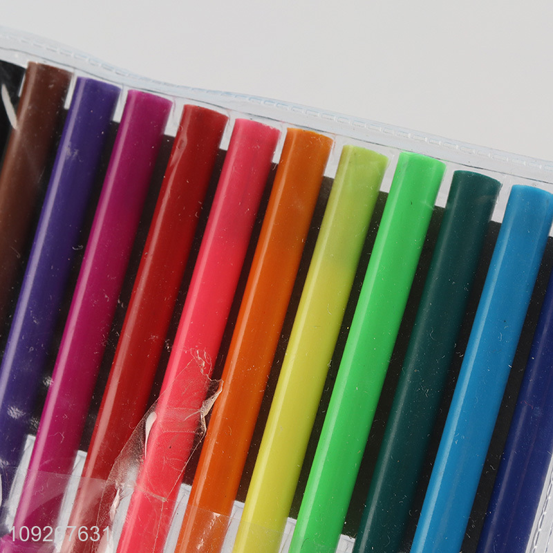 China factory 12colors school kids painting supplies watercolor pen set