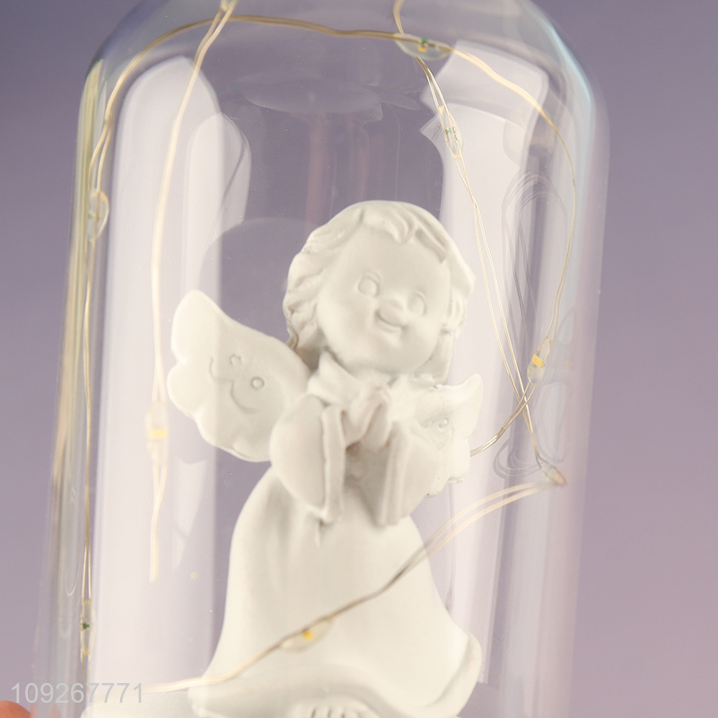 Hot selling home decor desktop ornament angel resin crafts wholesale