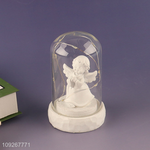 Hot selling home decor desktop ornament angel resin crafts wholesale