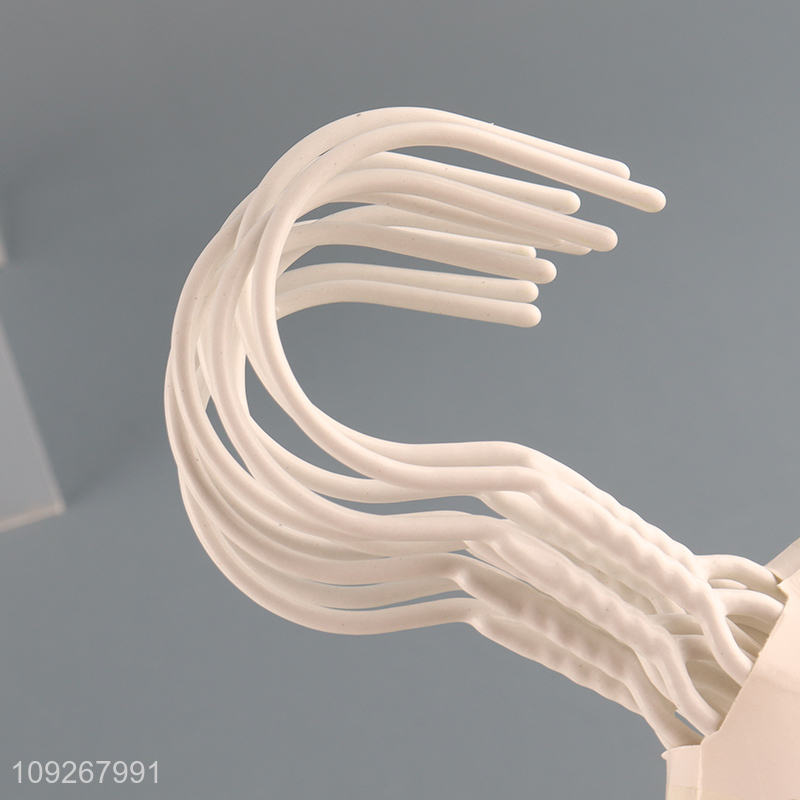 High quality white plastic-coated hanger clothes hanger clothes rack
