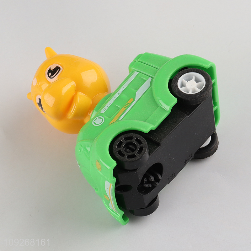 China supplier dinosaur series puzzle game electric rail car toys for children