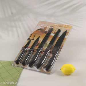 Factory Supply 5 Pieces Stainless Steel Kitchen Knives Multi-Purpose Chef Knives Set