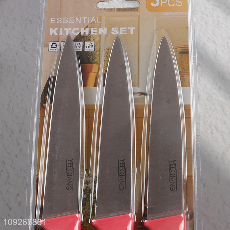 New Arrival 3 Pieces Stainless Steel Kitchen Knives Multi-Purpose Knives Set