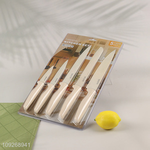 China Wholesale 5 Pieces Stainless Steel Multi-Purpose Kitchen Chef Knives Set