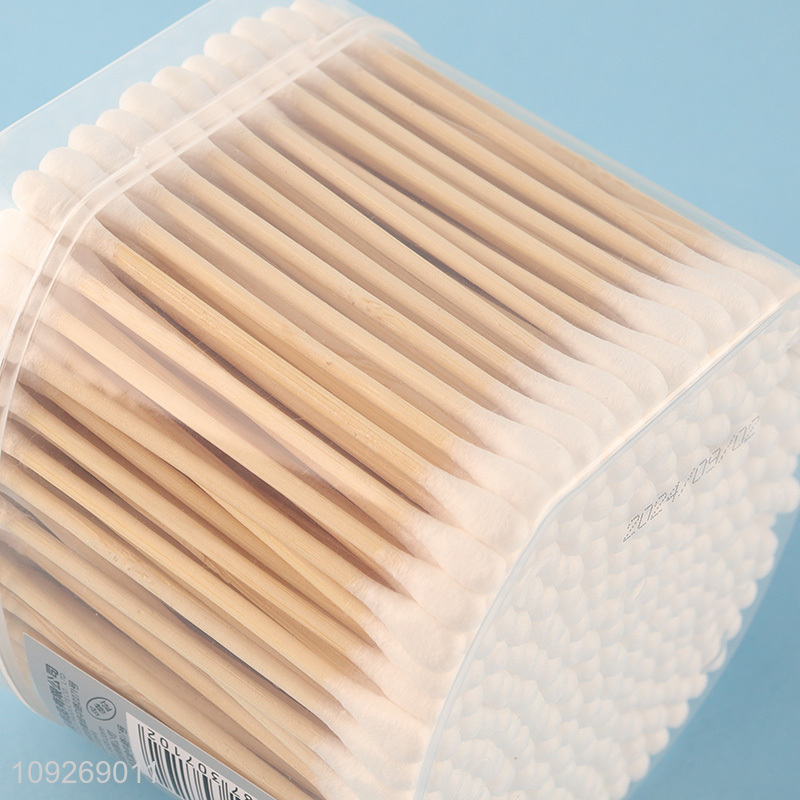 New product 300pcs personal care bamboo stick cotton swab cotton bud for sale