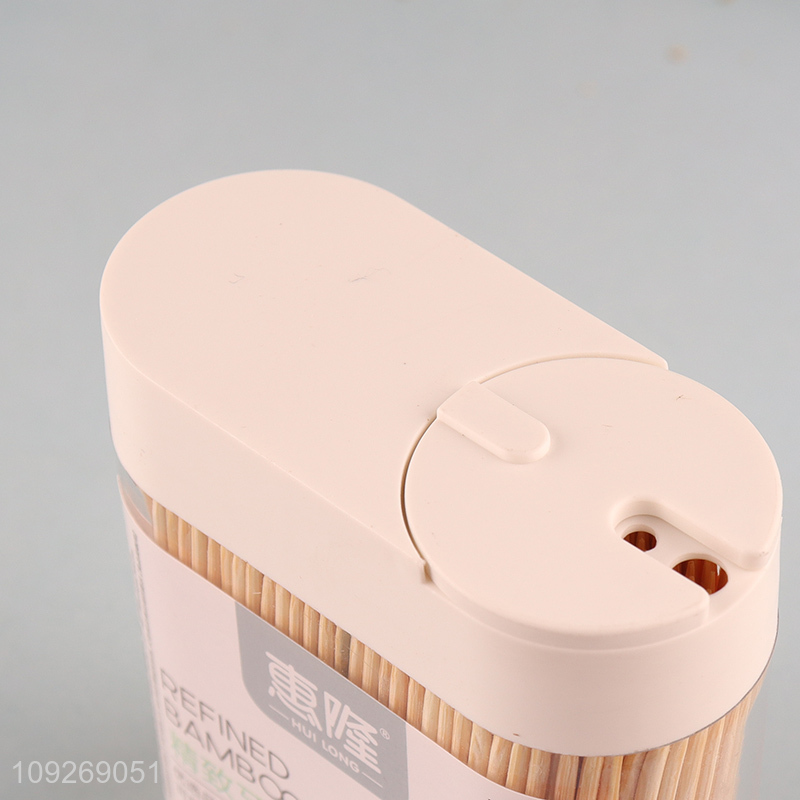 Hot selling home restaurant 500pcs refined bamboo toothpick wholesale