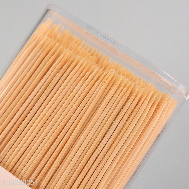 Hot selling home restaurant 500pcs refined bamboo toothpick wholesale