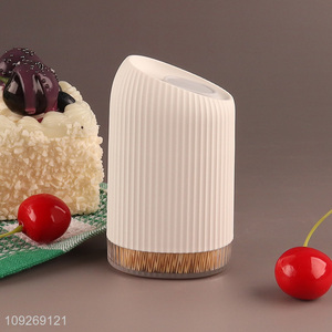 Online wholesale 300pcs home restaurant bamboo toothpicks with holder