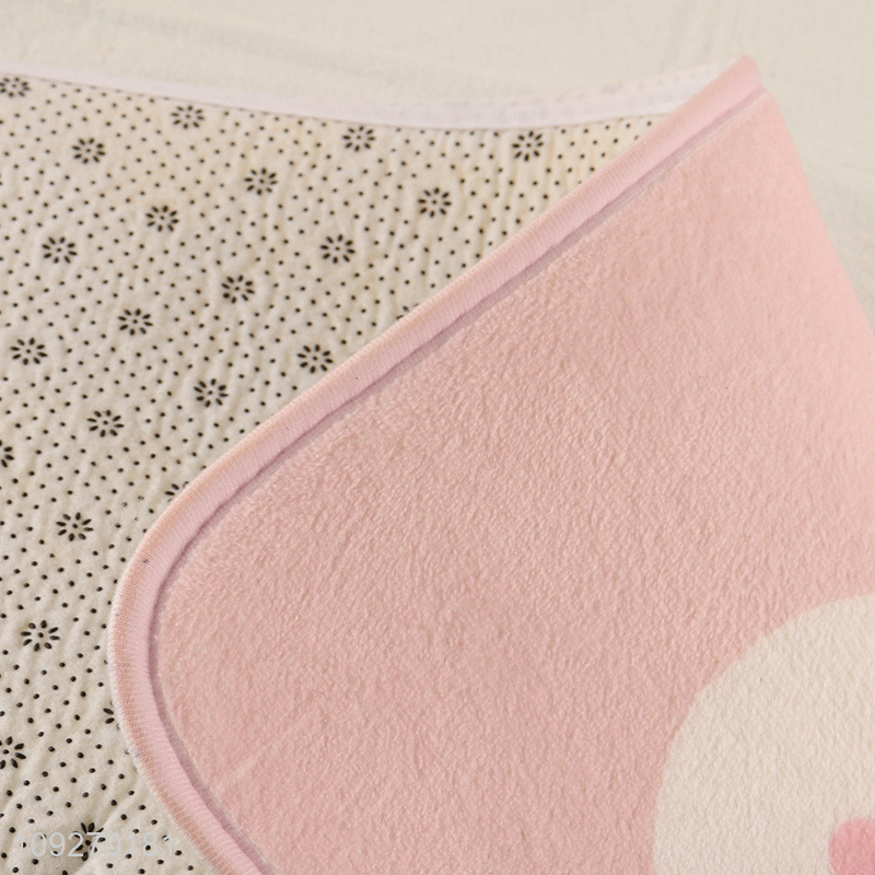 Popular products cartoon bear pink floor mat door mat for sale