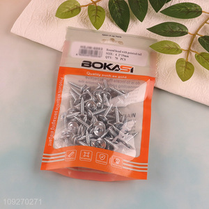 Good quality 4.2*19mm 70pcs round head nail with pointed tail cement nails