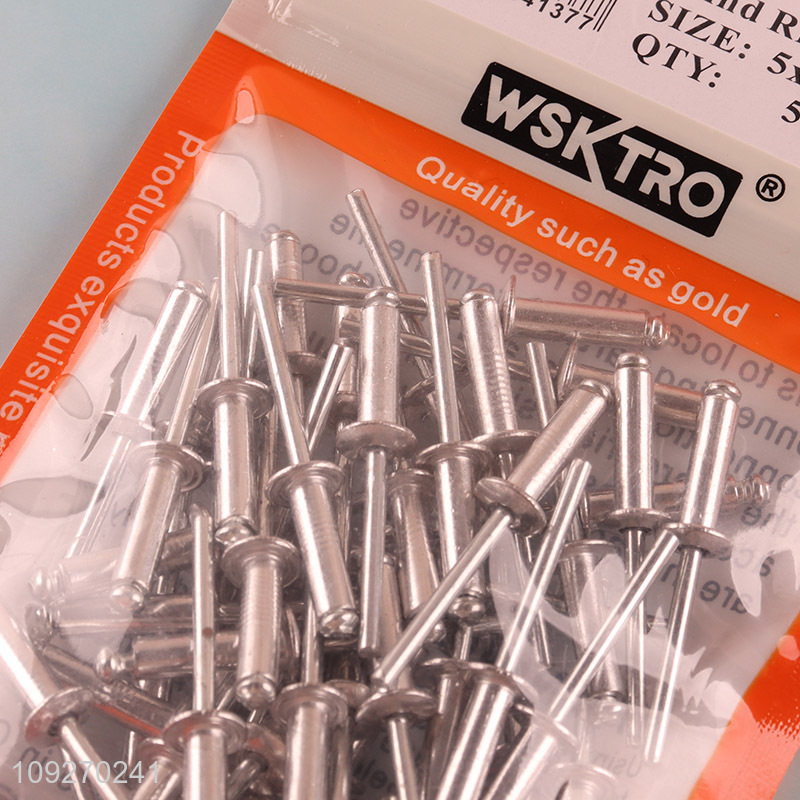 Yiwu market 5*16mm 50pcs blind rivet hardware iron nail