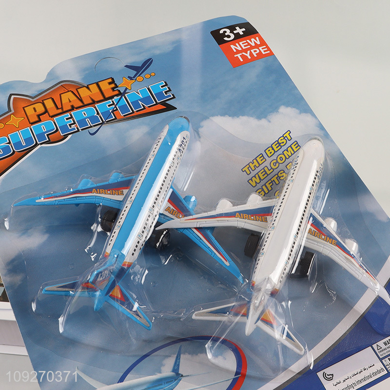 New Product 2PCS Plastic Airliner Toy Set Airplane Model Toys