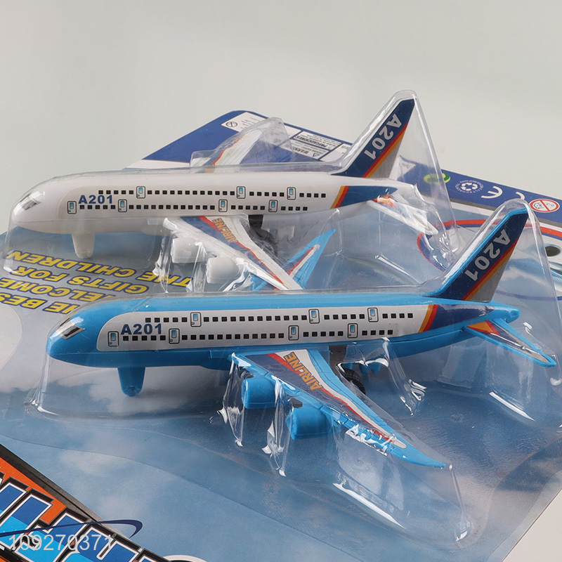 New Product 2PCS Plastic Airliner Toy Set Airplane Model Toys