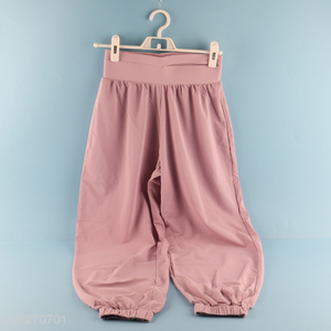 China products pink women breathable loose casual pants for sale