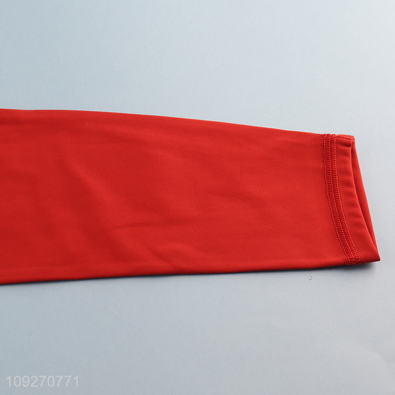 Good quality red women fitness sports yoga pants for sale