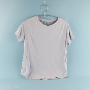 Good Sale Women's Summer Yogas Top Loose-Fitting Short-Sleeve