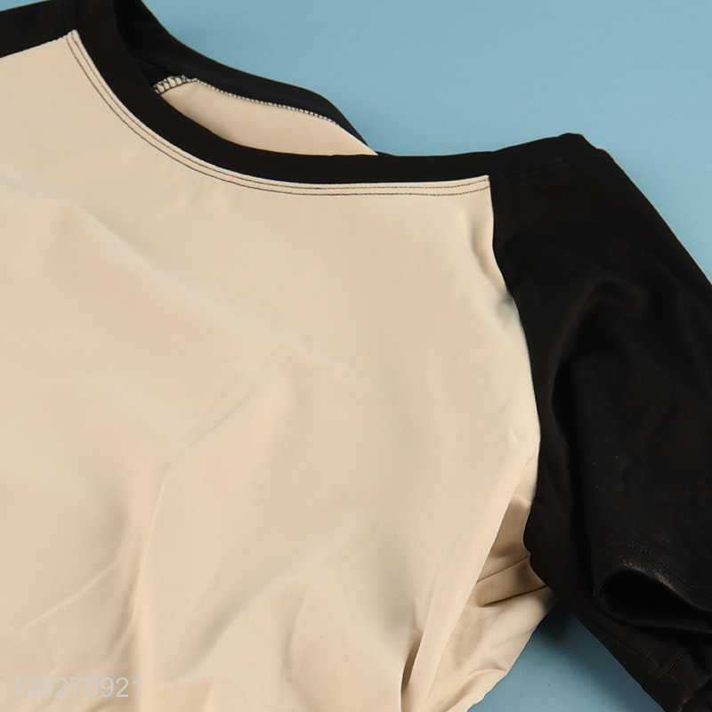 Good Selling Sports Yoga Tight Slim Athletic Elastic Training T-Shirt