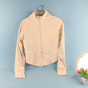 Hot Items Slim-Fit Running Fitness Sports Jacket For Women