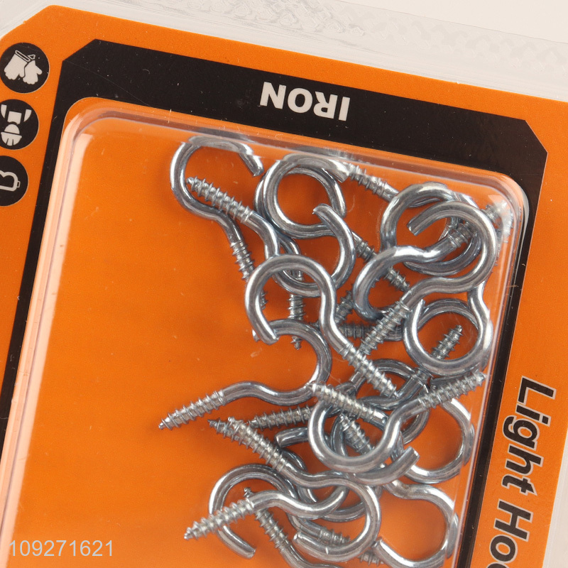 Good price 22pcs metal self-tapping screws hooks light hook