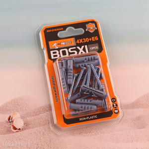 Hot items hardware accessories iron screw with plastic tube