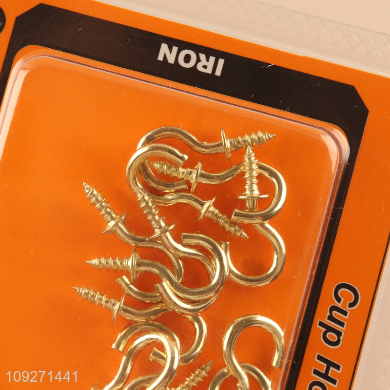 Good selling 16pcs iron hardware accessories self-tapping screws hooks