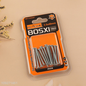 New arrival 3.5*40mm zinc-plated phillips flat head self-tapping screws