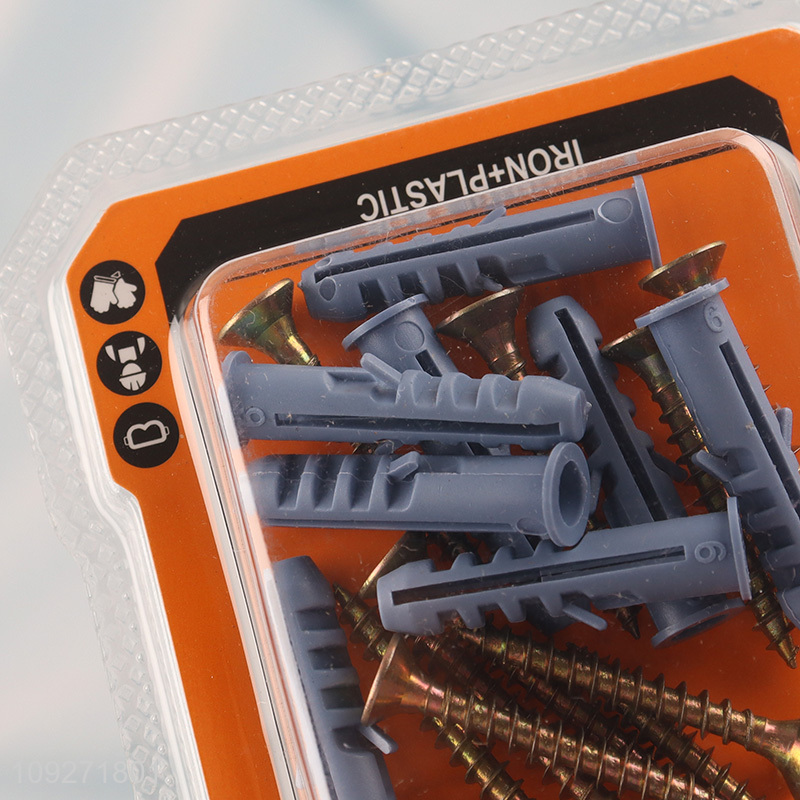 New arrival self-tapping screws with plastic expansion screw tube