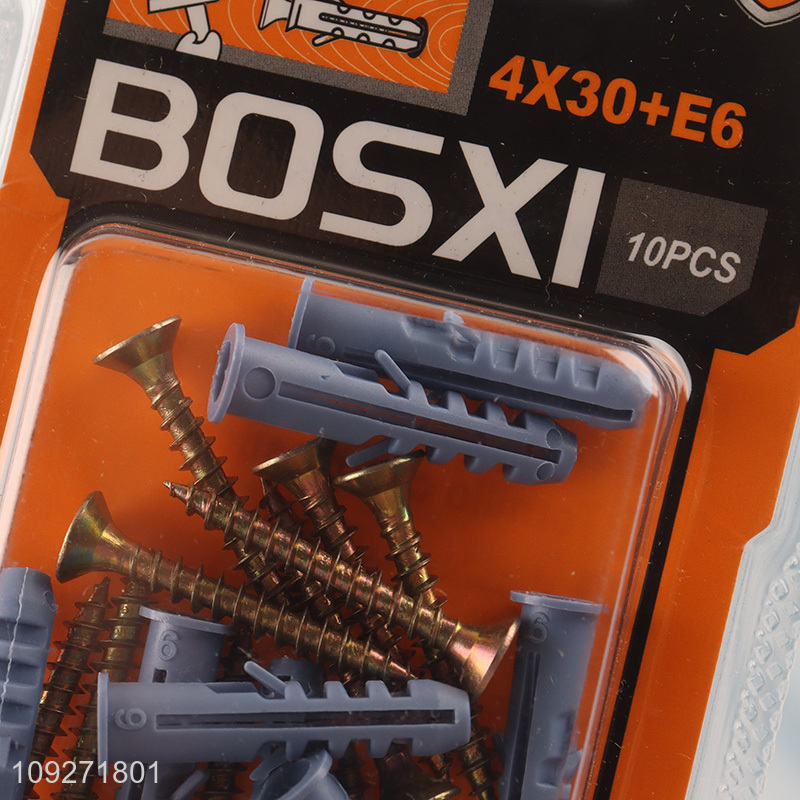 New arrival self-tapping screws with plastic expansion screw tube