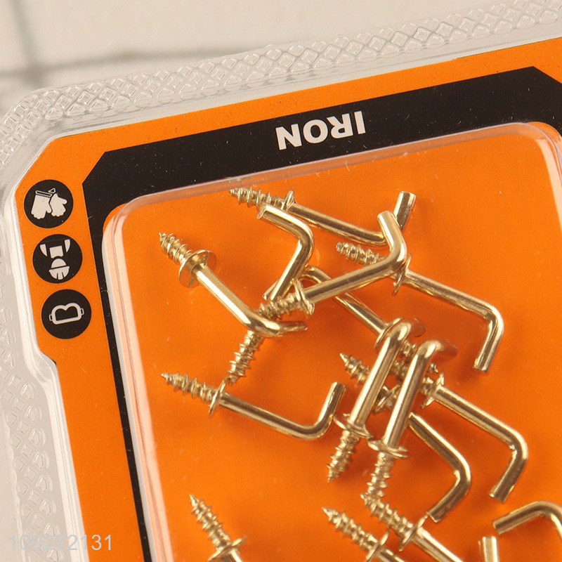 Top quality 18pcs right-angle hook hardware accessories iron nail