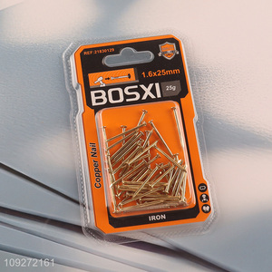 Yiwu market 1.6*25mm self-tapping screws copper nail set