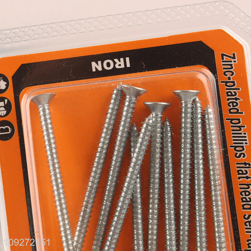 Best sale 3.5*50mm zinc-plated phillips flat head self-tapping screws