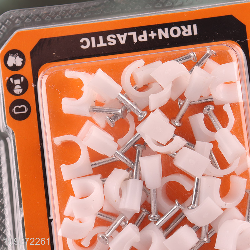 Top Quality Cable Clips Nail in Cable Clips Plastic Wire Clamps