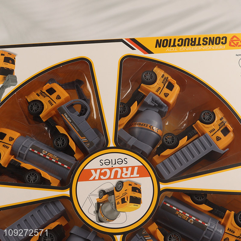 Hot sale truck series children's toy pull back car set wholesale