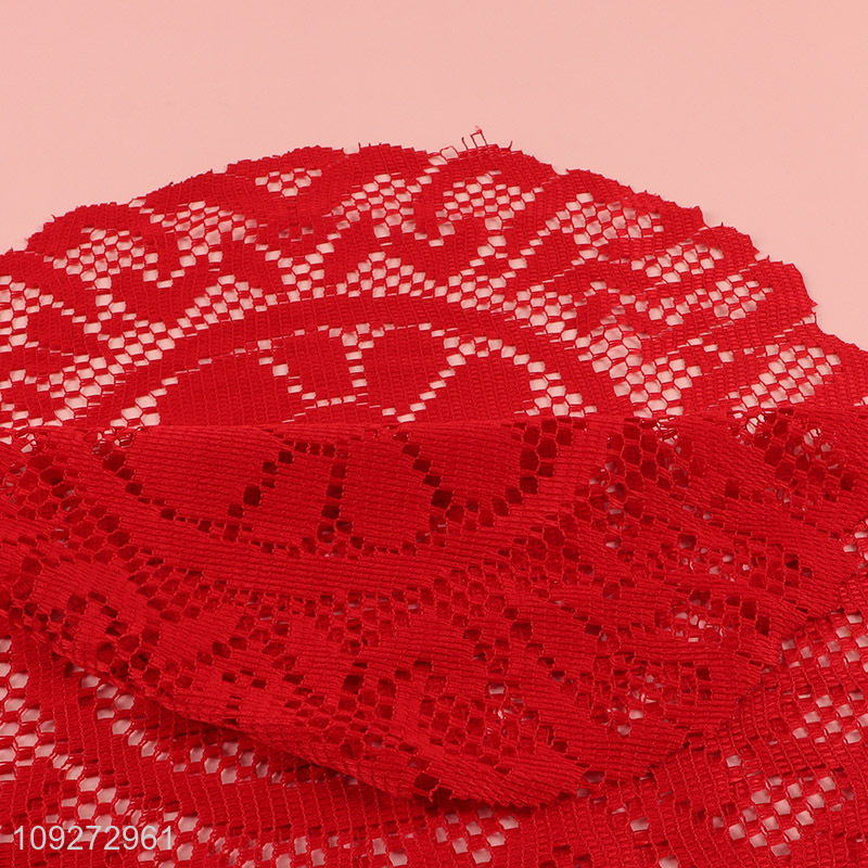 New product red 2pcs tabletop decor dinner mat place mat