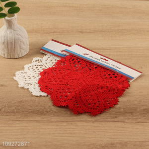 China products polyester hollow home dinner mat place mat