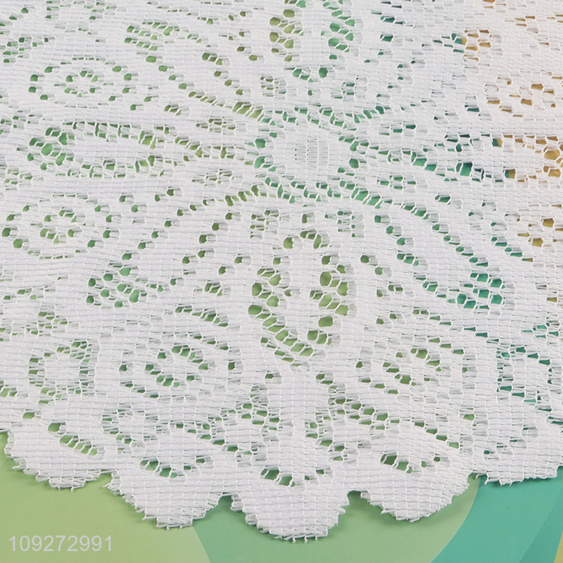 Yiwu market hollow polyester dinner mat place mat set