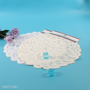 China supplier round flower shape dinner mat placemat table mats