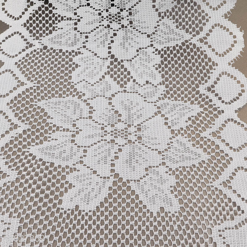 Good selling white hollow table runner table decoration table flags