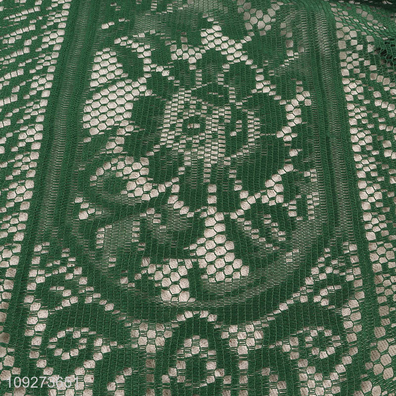 Best quality green polyester table runner table decoration table flags