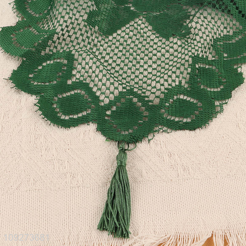 Popular products hollow polyester table runner table decoration table flags