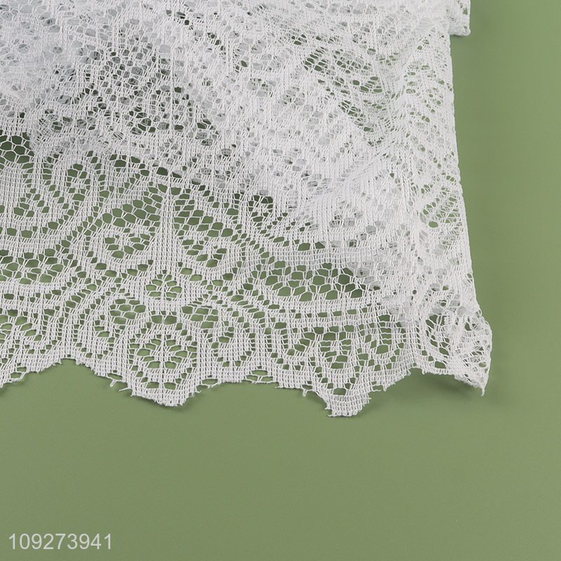 Top sale hollow polyester table cloth table decoration