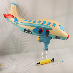 Yiwu market kids inflatable plane spray water gun toys