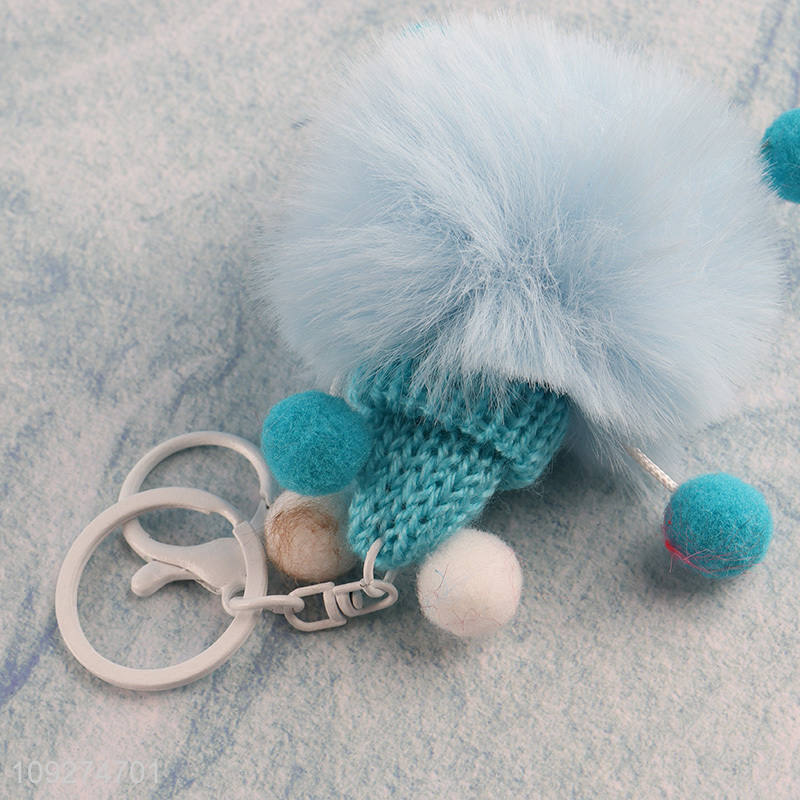 China factory multicolor plush monster keychain key rings