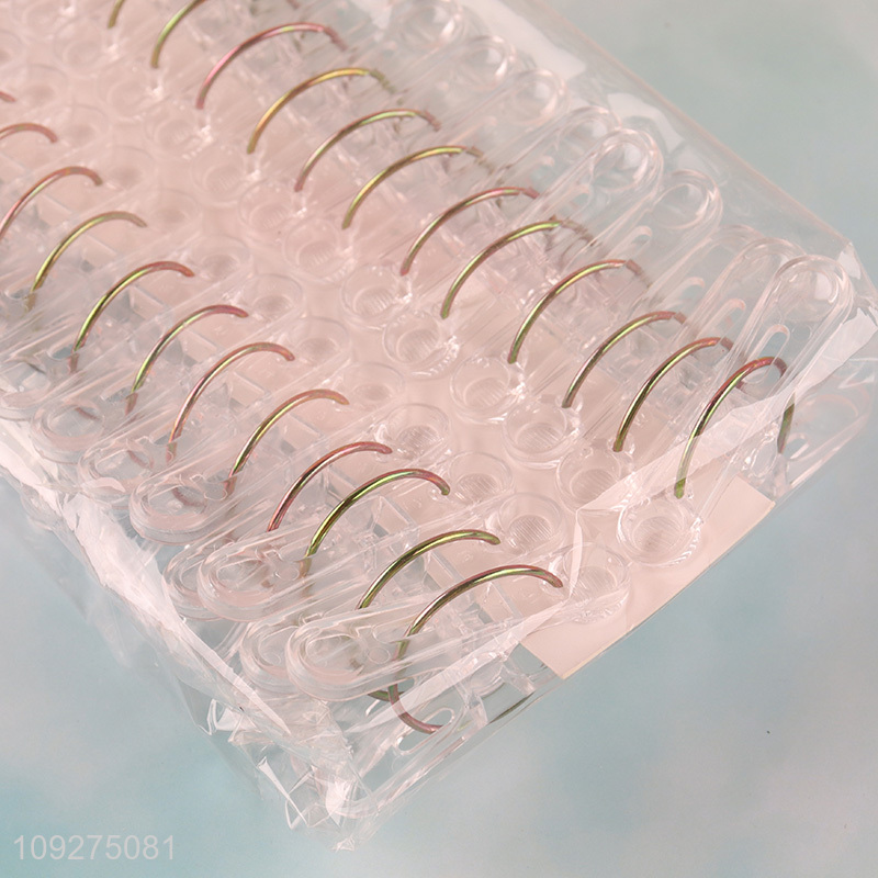 Low price 30pcs household plastic clothes clips clothes pegs set