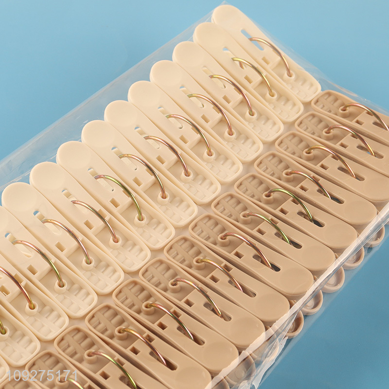 China supplier 30pcs household plastic clothes clips clothes pegs