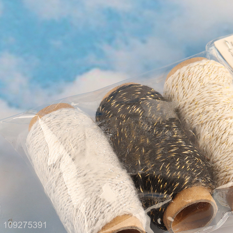Online wholesale 3rolls string diy packaging rope