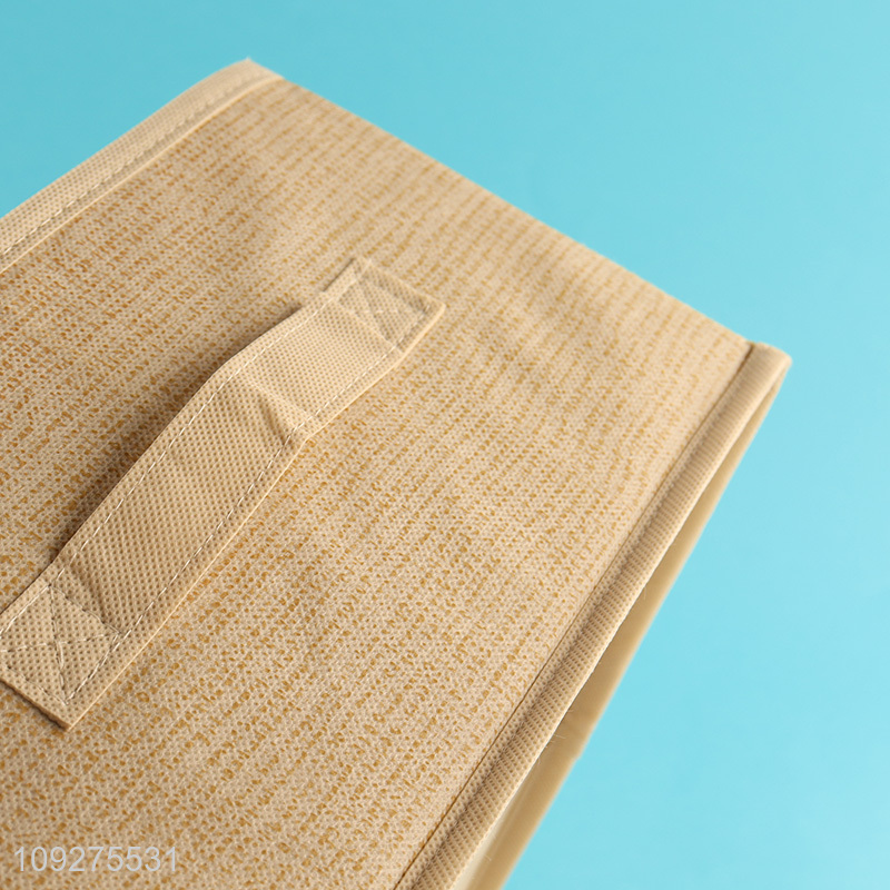 Popular products household non-woven fabric storage basket with lid