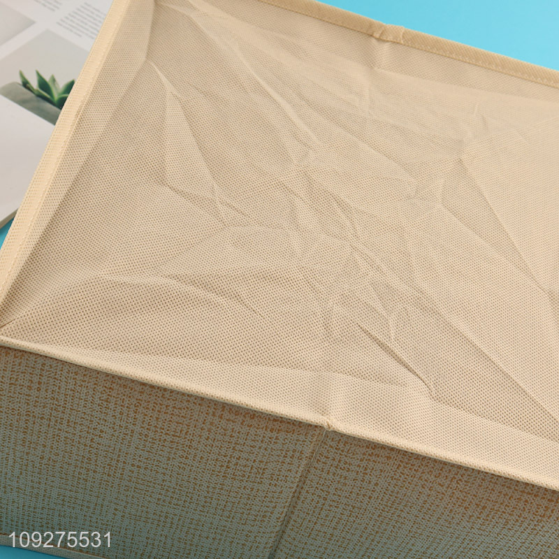 Popular products household non-woven fabric storage basket with lid
